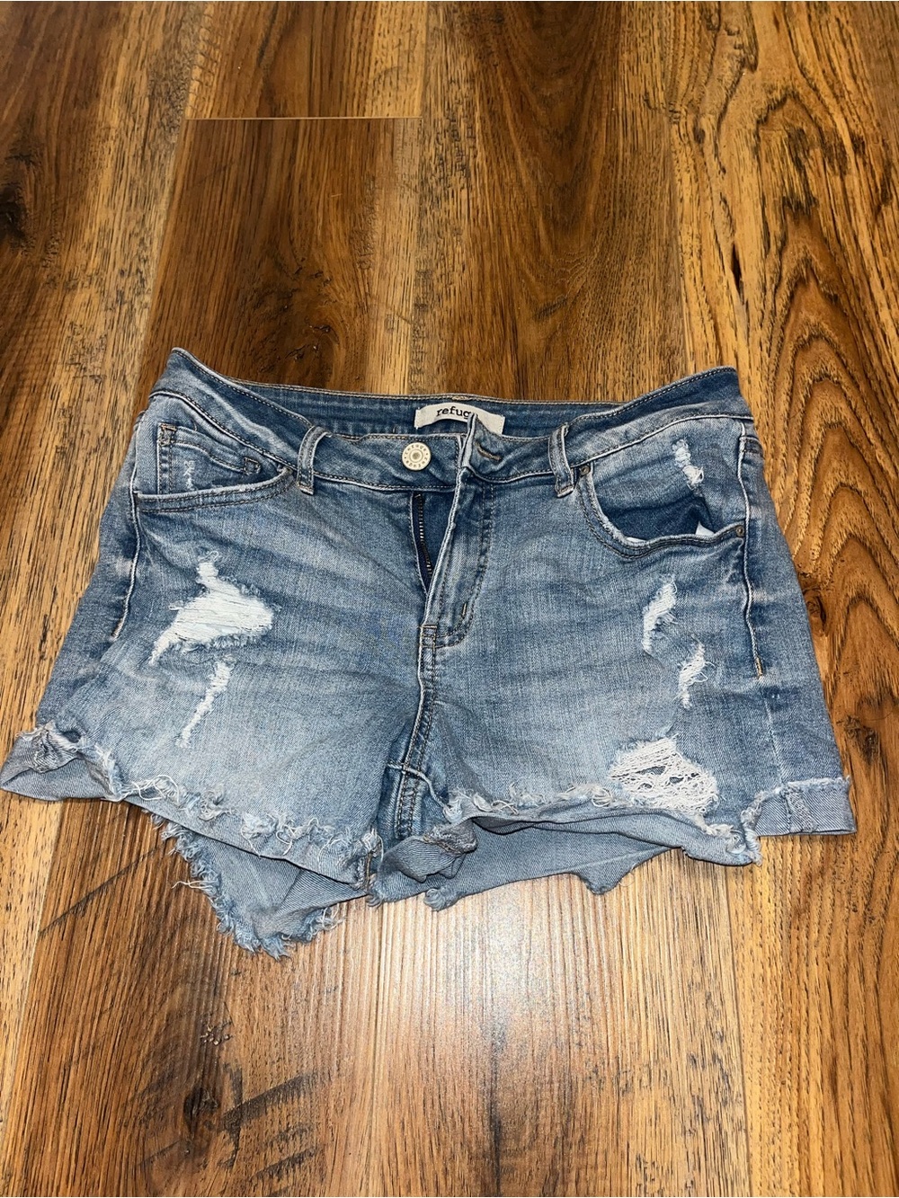 Refuge Blue Denim Shorts